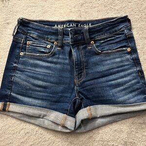American Eagle Outfitters Dark Blue Jean Shorts